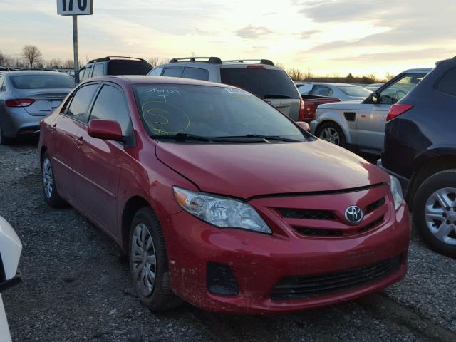 5YFBU4EE2CP005655 - 2012 TOYOTA COROLLA BA RED photo 1