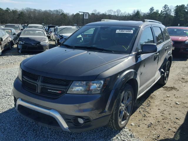 3C4PDCGB3FT723140 - 2015 DODGE JOURNEY CR GRAY photo 2