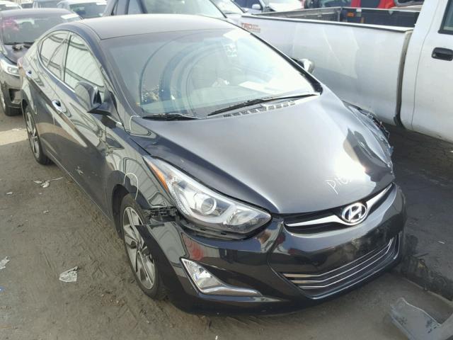 5NPDH4AE4EH488259 - 2014 HYUNDAI ELANTRA SE BLACK photo 1