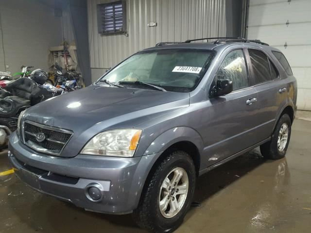 KNDJC733735054591 - 2003 KIA SORENTO EX BLUE photo 2