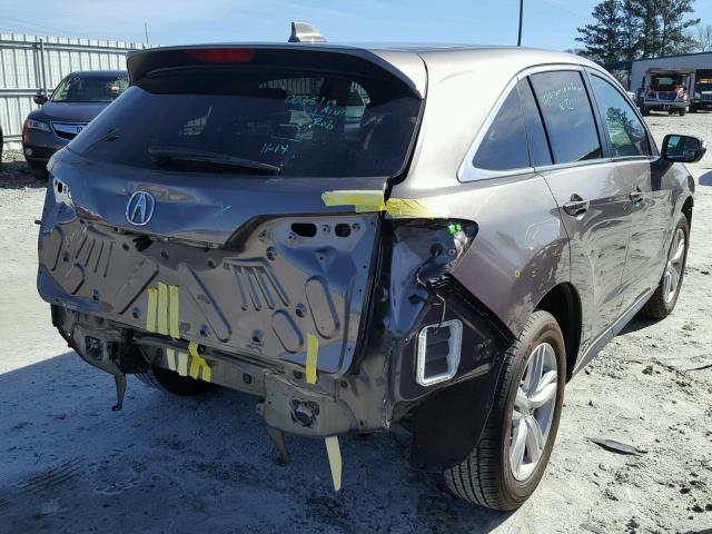 5J8TB3H57DL007574 - 2013 ACURA RDX TECHNO BROWN photo 4