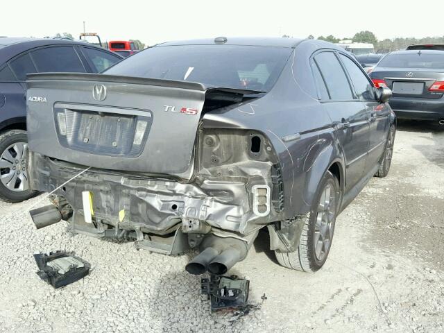 19UUA76627A002793 - 2007 ACURA TL TYPE S CHARCOAL photo 4