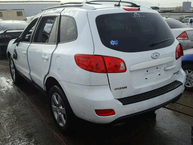 5NMSH73E29H246059 - 2009 HYUNDAI SANTA FE S WHITE photo 3