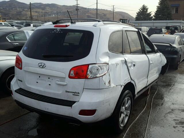 5NMSH73E29H246059 - 2009 HYUNDAI SANTA FE S WHITE photo 4