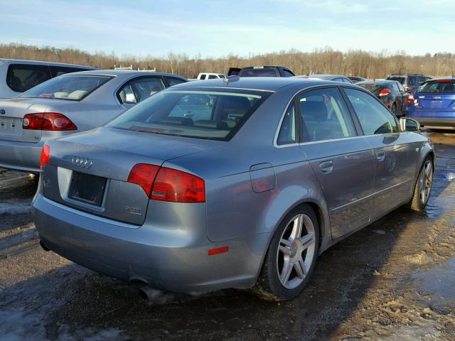 WAUDF68E15A446434 - 2005 AUDI A4 2.0T QU GRAY photo 4