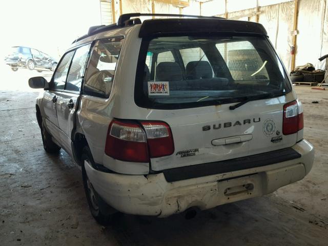 JF1SF65652H723098 - 2002 SUBARU FORESTER S WHITE photo 3