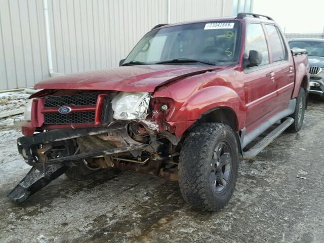 1FMZU67K35UB91382 - 2005 FORD EXPLORER S RED photo 2