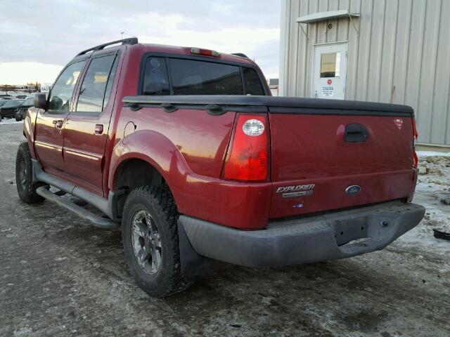 1FMZU67K35UB91382 - 2005 FORD EXPLORER S RED photo 3