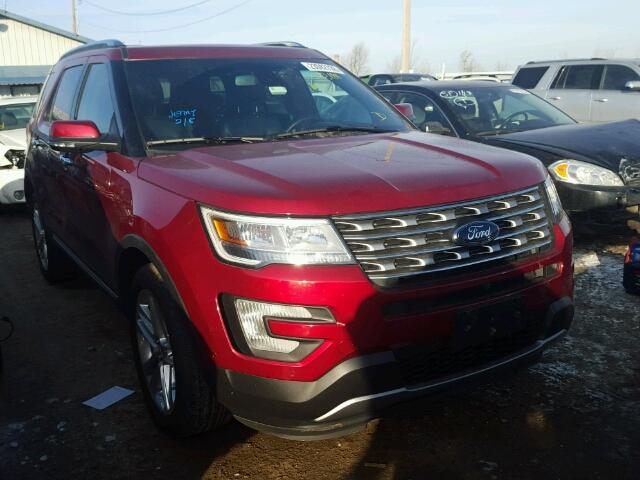 1FM5K8F87GGD06766 - 2016 FORD EXPLORER L MAROON photo 1