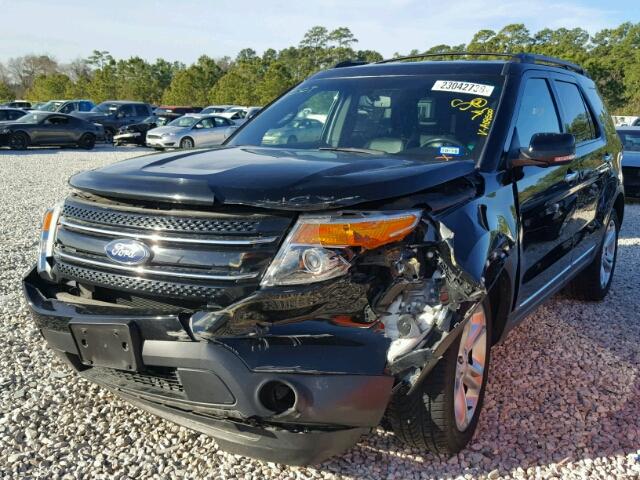 1FMHK7F85CGA09500 - 2012 FORD EXPLORER L BLACK photo 2