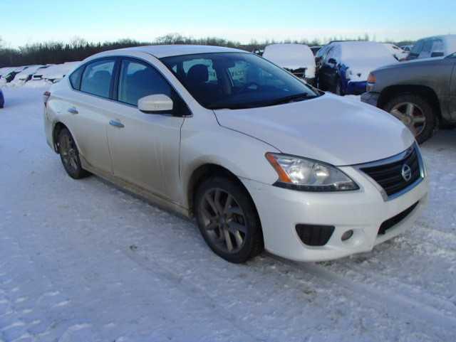 3N1AB7AP6EL648460 - 2014 NISSAN SENTRA S WHITE photo 1