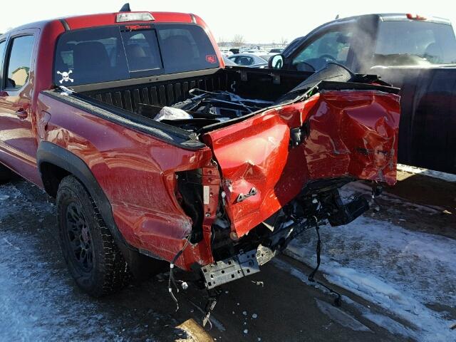 5TFCZ5ANXHX097981 - 2017 TOYOTA TACOMA DOU RED photo 9