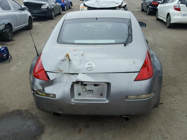 JN1AZ34E44M150194 - 2004 NISSAN 350Z COUPE GRAY photo 9