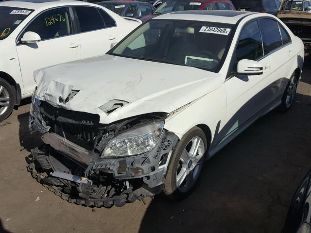 WDDGF5EB0AR130092 - 2010 MERCEDES-BENZ C 300 WHITE photo 2