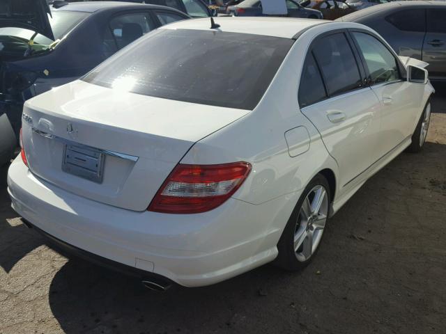 WDDGF5EB0AR130092 - 2010 MERCEDES-BENZ C 300 WHITE photo 4