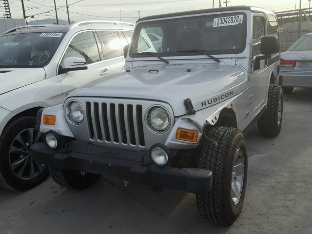 1J4FA69S84P800602 - 2004 JEEP WRANGLER / SILVER photo 2