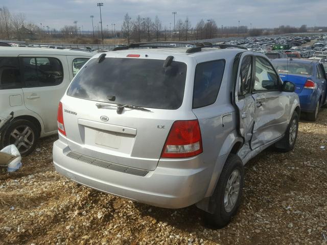 KNDJD733845310669 - 2004 KIA SORENTO EX GRAY photo 4