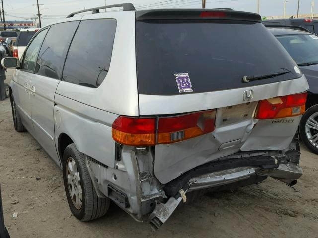 2HKRL18062H545229 - 2002 HONDA ODYSSEY EX SILVER photo 3