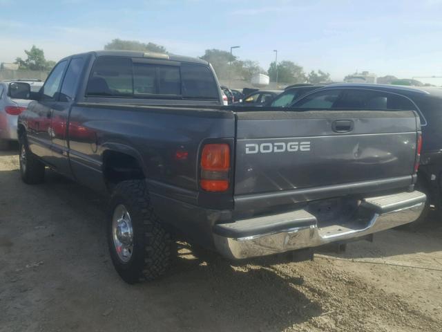 3B7KC23692M303015 - 2002 DODGE RAM 2500 GRAY photo 3