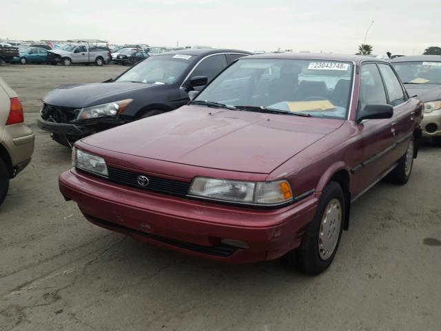 JT2SV21E0M3463866 - 1991 TOYOTA CAMRY DLX MAROON photo 2