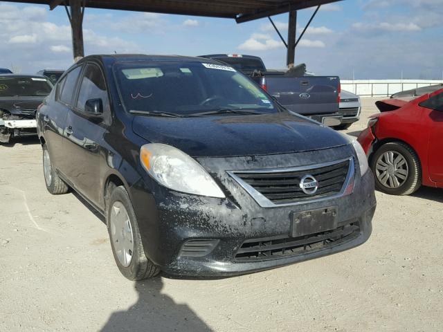 3N1CN7AP2CL904185 - 2012 NISSAN VERSA S BLACK photo 1