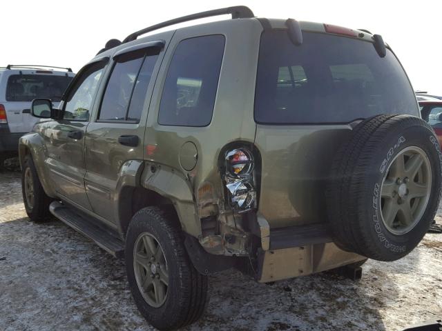 1J4GL38K12W352771 - 2002 JEEP LIBERTY RE GREEN photo 3