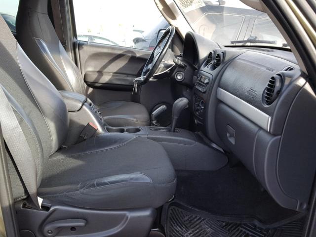 1J4GL38K12W352771 - 2002 JEEP LIBERTY RE GREEN photo 5