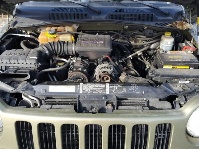 1J4GL38K12W352771 - 2002 JEEP LIBERTY RE GREEN photo 7