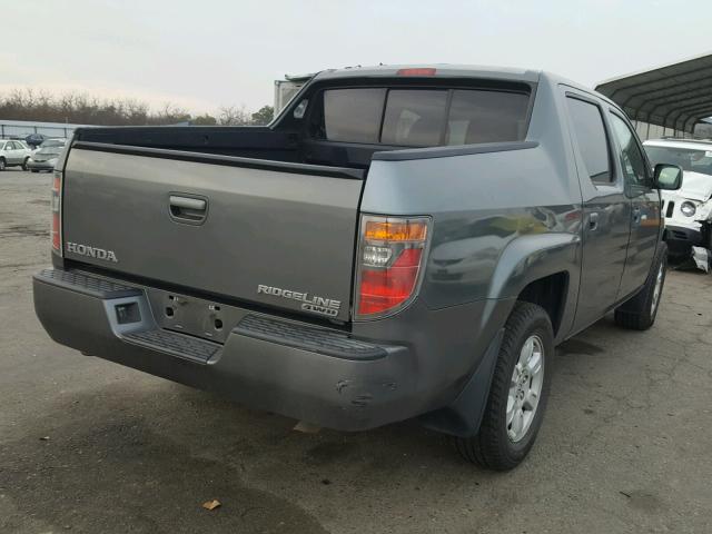 2HJYK16547H503294 - 2007 HONDA RIDGELINE CHARCOAL photo 4