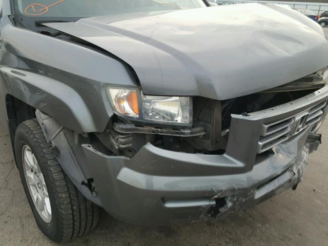 2HJYK16547H503294 - 2007 HONDA RIDGELINE CHARCOAL photo 9