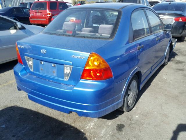 JS2RA61S645207014 - 2004 SUZUKI AERIO S BLUE photo 4