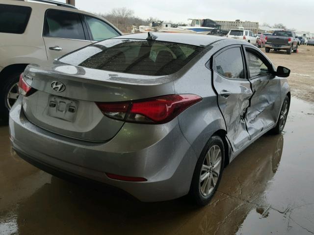 5NPDH4AE5FH595659 - 2015 HYUNDAI ELANTRA SE GRAY photo 4