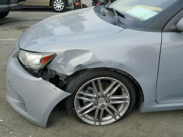 JTKJF5C75B3007450 - 2011 TOYOTA SCION TC GRAY photo 9