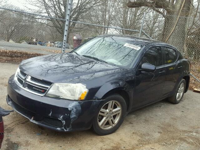 1C3CDZCB2CN312822 - 2012 DODGE AVENGER SX BLUE photo 2