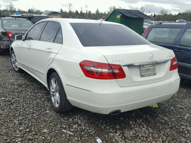 WDDHF8HB1BA379616 - 2011 MERCEDES-BENZ E 350 4MAT WHITE photo 3