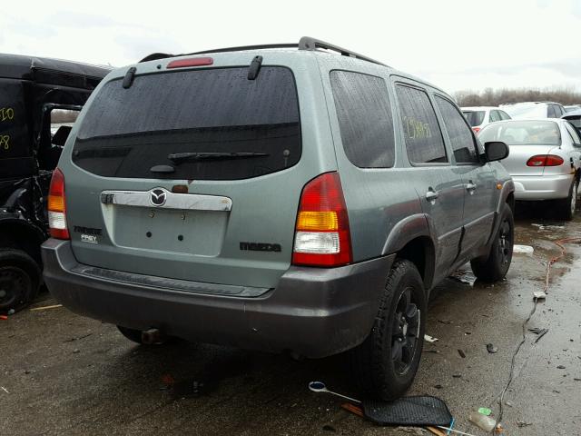 4F2CZ94134KM16385 - 2004 MAZDA TRIBUTE LX GREEN photo 4