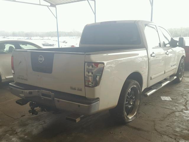 1N6BA07A87N220260 - 2007 NISSAN TITAN XE WHITE photo 4