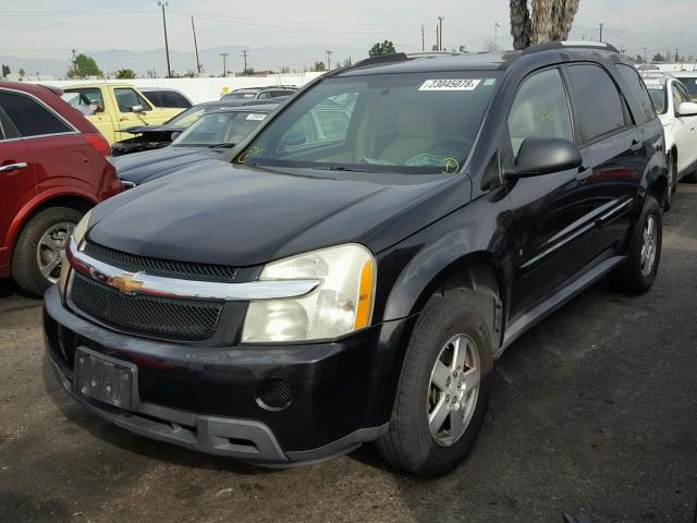 2CNDL13FX76089748 - 2007 CHEVROLET EQUINOX LS BLACK photo 2