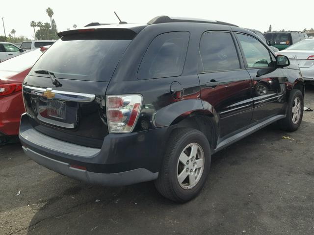 2CNDL13FX76089748 - 2007 CHEVROLET EQUINOX LS BLACK photo 4