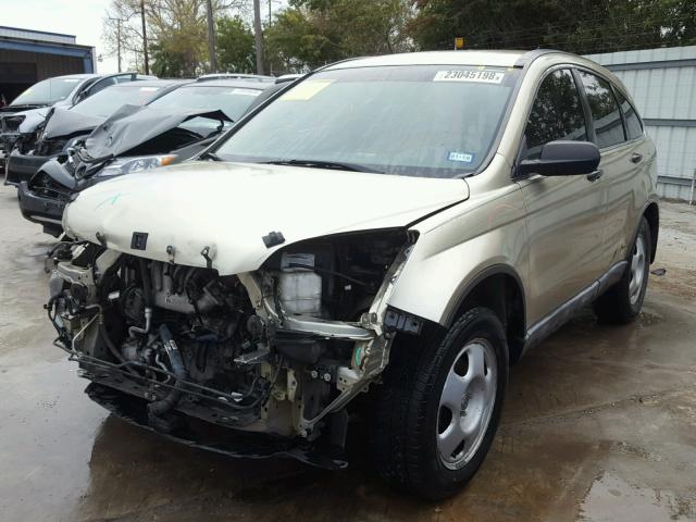 3CZRE38368G700244 - 2008 HONDA CR-V LX GOLD photo 2