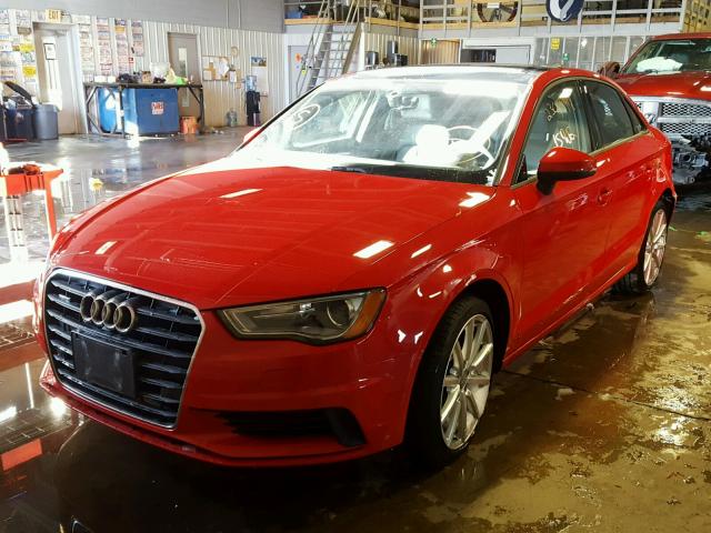 WAUB8GFF5G1027685 - 2016 AUDI A3 PREMIUM RED photo 2