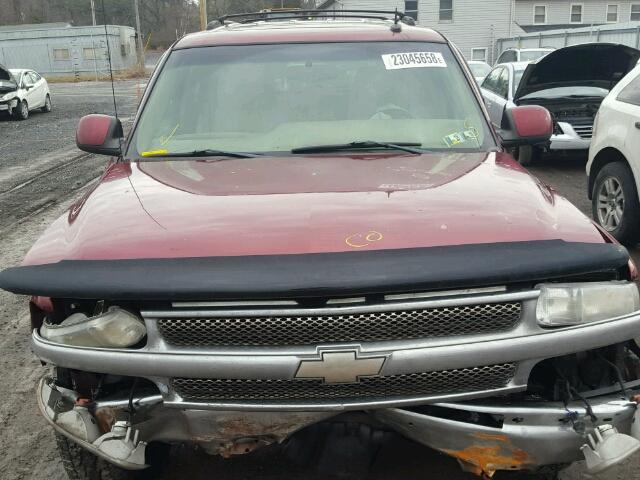 1GNEK13Z82R281356 - 2002 CHEVROLET TAHOE K150 BURGUNDY photo 7