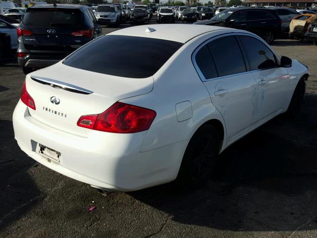 JN1DV6AP5CM810225 - 2012 INFINITI G25 BASE WHITE photo 4