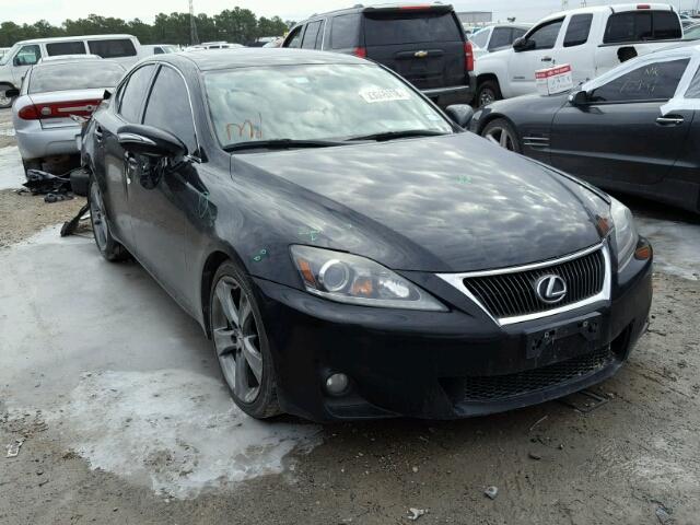 JTHBF5C25B5129552 - 2011 LEXUS IS 250 BLACK photo 1