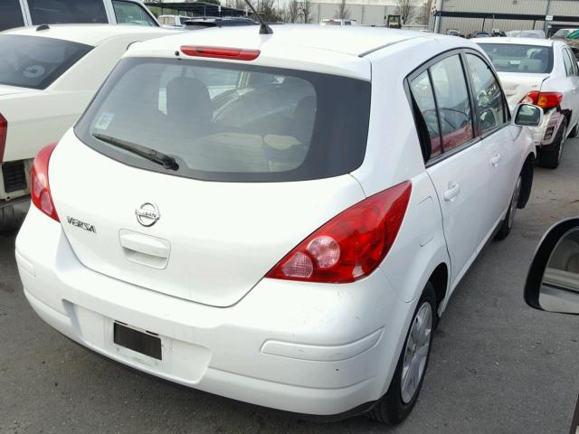 3N1BC1CP1CK281711 - 2012 NISSAN VERSA S WHITE photo 4