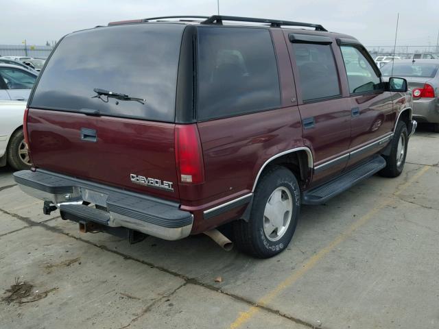 1GNEK13R7XJ469064 - 1999 CHEVROLET TAHOE K150 MAROON photo 4