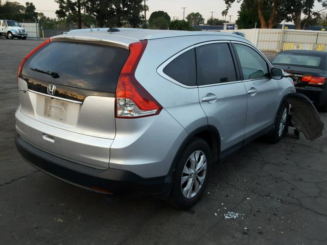 5J6RM3H71DL016351 - 2013 HONDA CR-V EXL SILVER photo 4