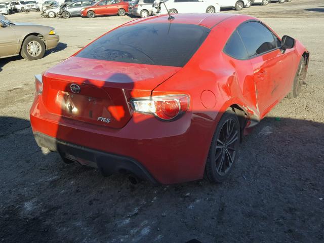 JF1ZNAA11D2709008 - 2013 TOYOTA SCION FR-S წითელი ფოტო 4