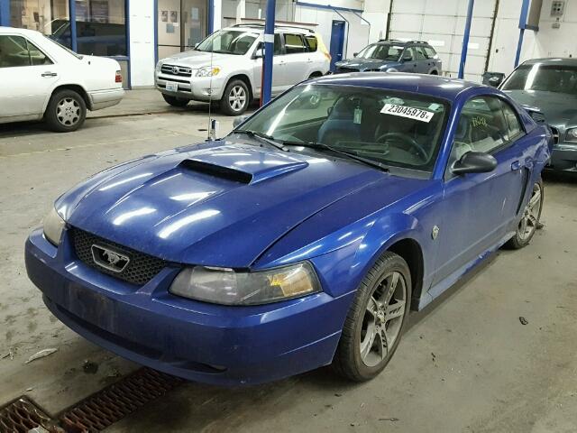 1FAFP42X74F126470 - 2004 FORD MUSTANG GT BLUE photo 2