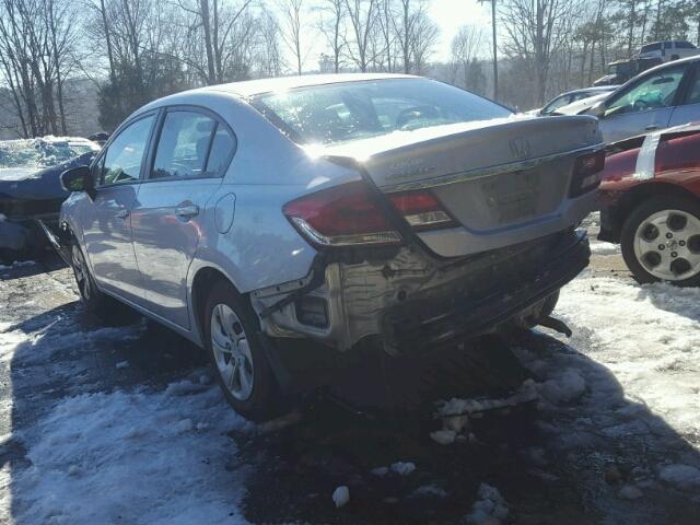 2HGFB2F50EH510372 - 2014 HONDA CIVIC LX SILVER photo 3